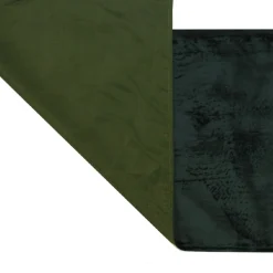 Deluxe Forest Green Velvet Lined Table Runner Flash Sale