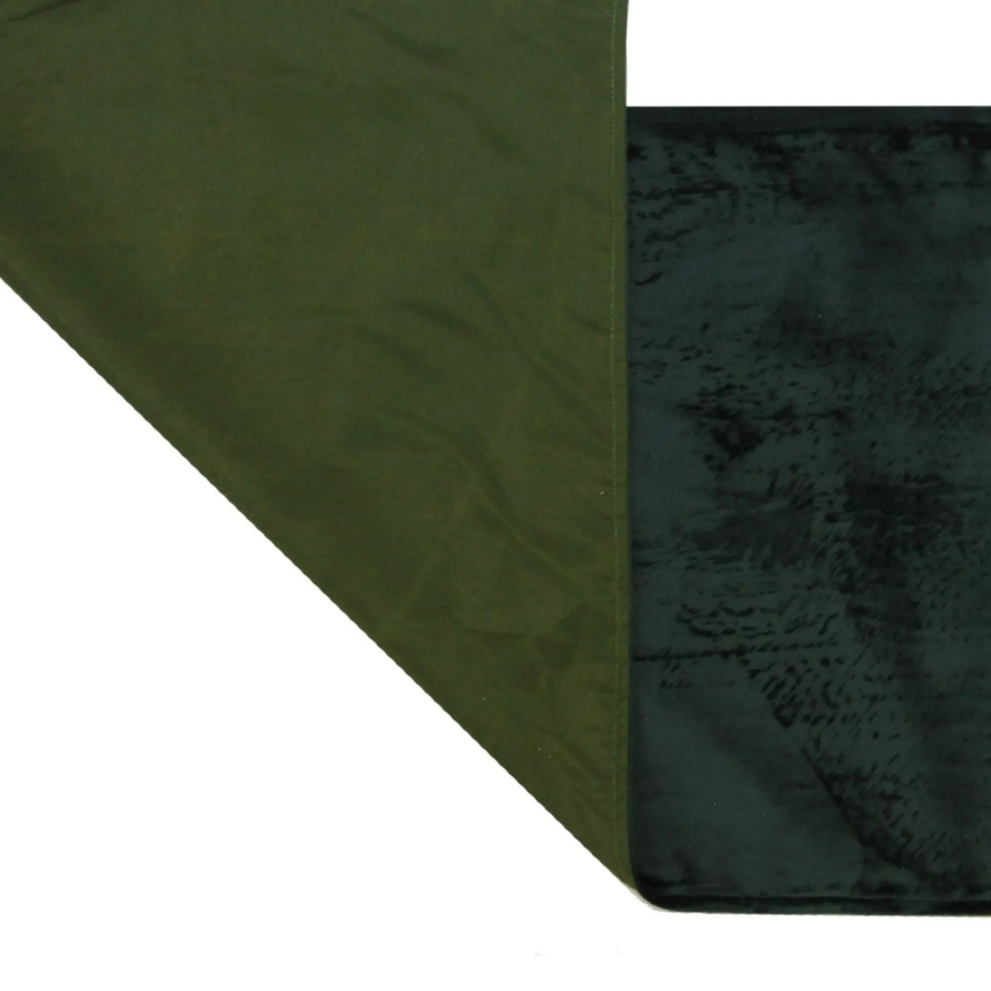 Deluxe Forest Green Velvet Lined Table Runner Flash Sale