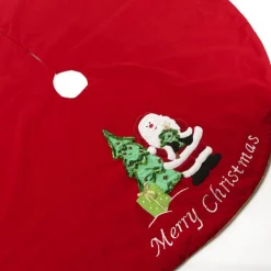 Deluxe Velvet Christmas Tree Skirt Outlet