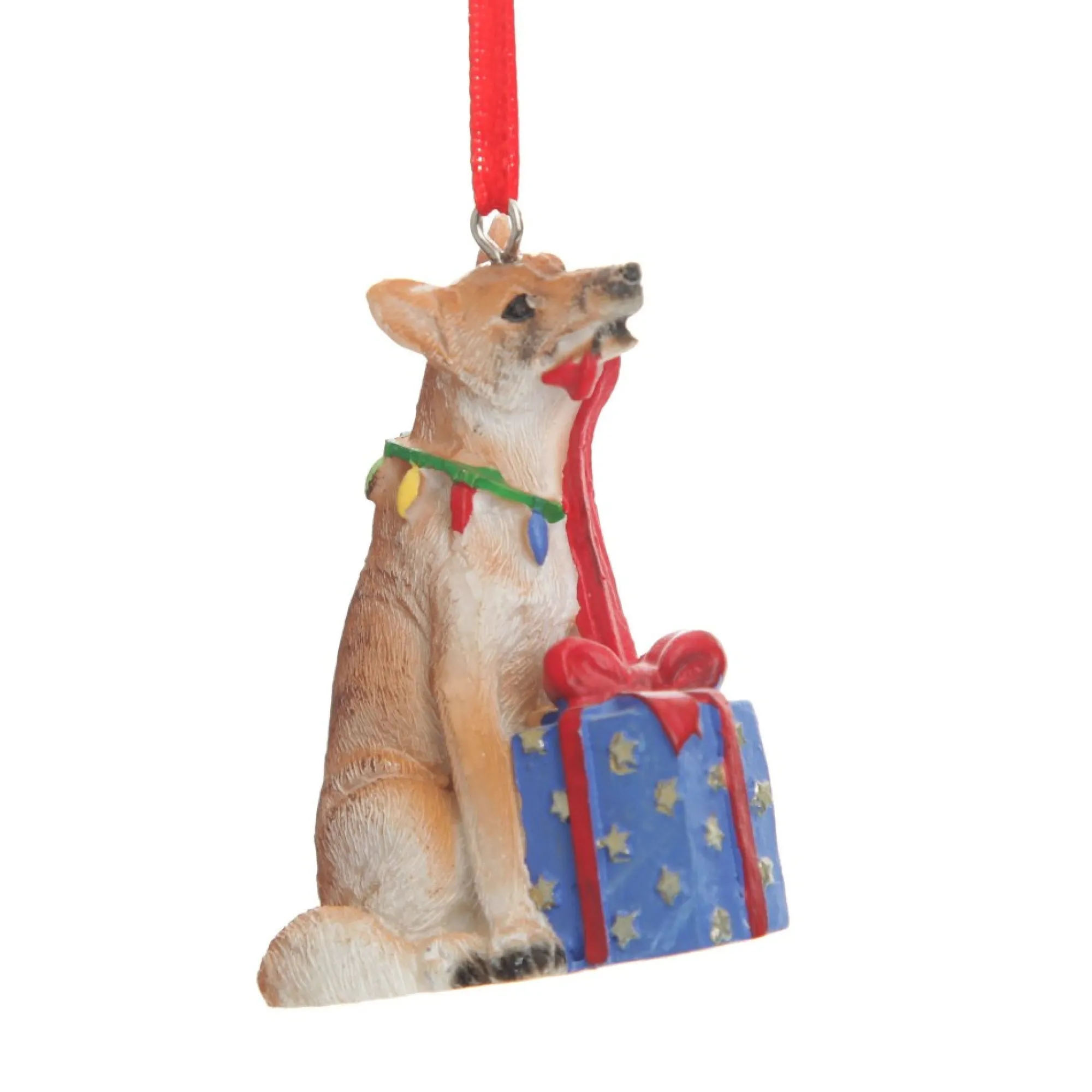 Dingo with Present Australiana Christmas Tree Decoration Flash Sale
