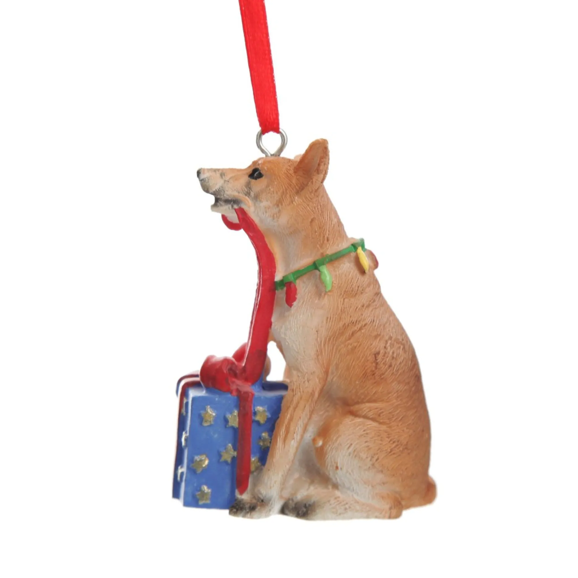 Dingo with Present Australiana Christmas Tree Decoration Flash Sale