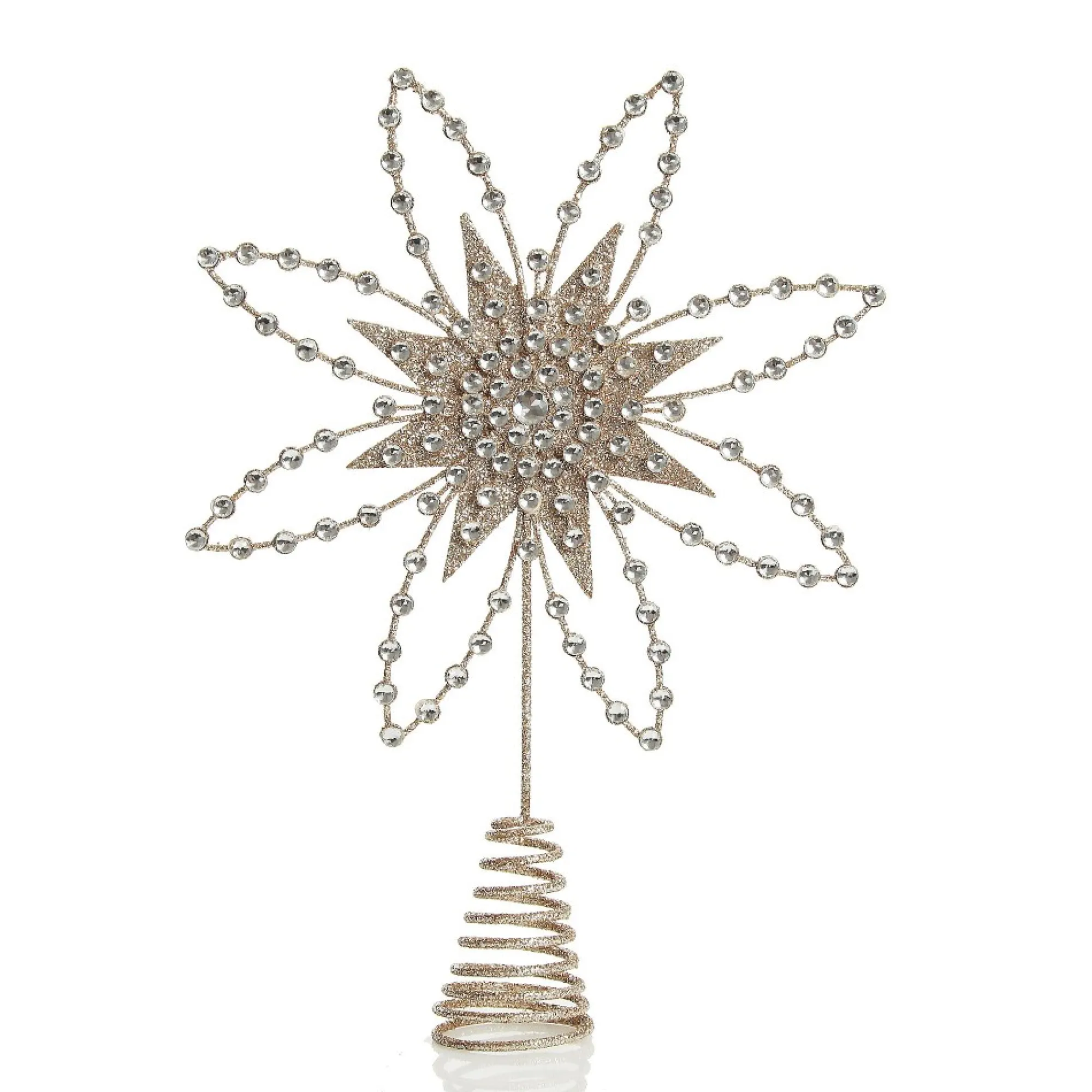 Elegant Metal and Jewel Tree Topper Best Sale