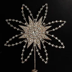 Elegant Metal and Jewel Tree Topper Best Sale