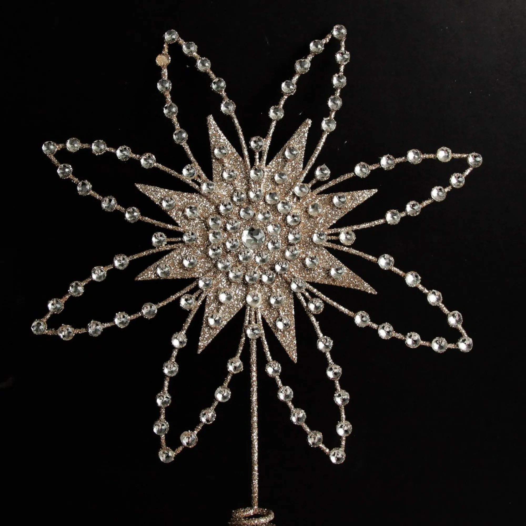 Elegant Metal and Jewel Tree Topper Best Sale