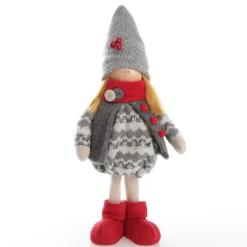 Elsa Cute Christmas Dress up Ornament in Grey Knit Dress Shop