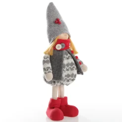 Elsa Cute Christmas Dress up Ornament in Grey Knit Dress Shop