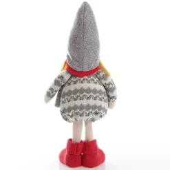 Elsa Cute Christmas Dress up Ornament in Grey Knit Dress Shop