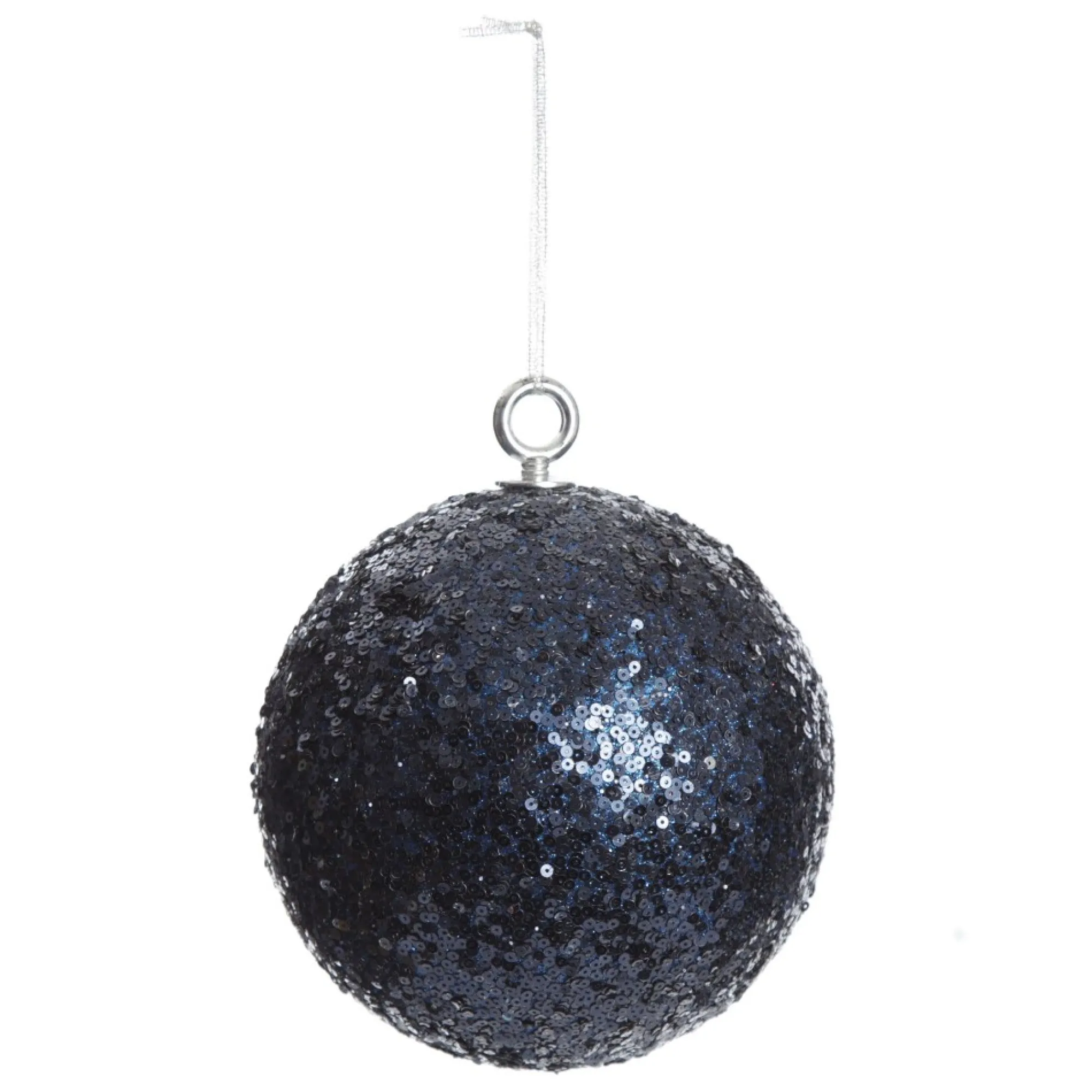 Extra Large Blue Sequin Christmas Bauble Online