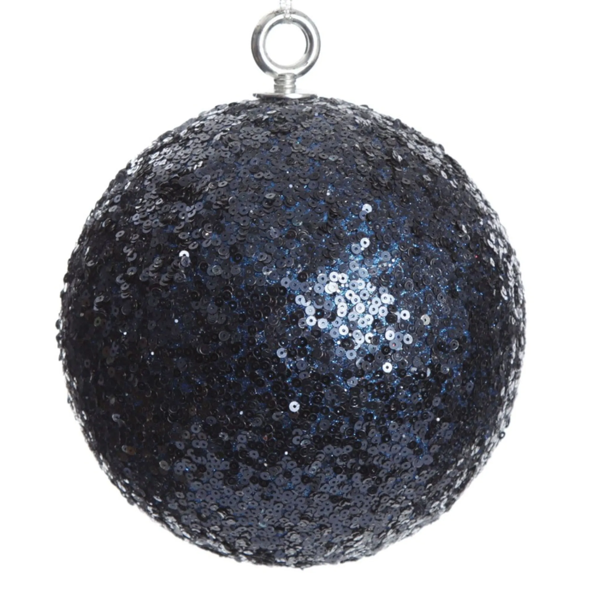 Extra Large Blue Sequin Christmas Bauble Online