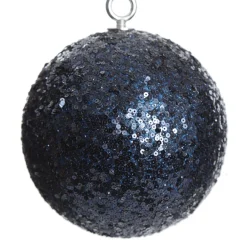 Extra Large Blue Sequin Christmas Bauble Online