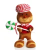 Extra Large Gingerbread Boy with Lollipop Christmas Ornament Fashion