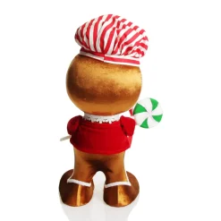 Extra Large Gingerbread Boy with Lollipop Christmas Ornament Fashion