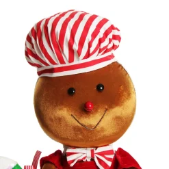 Extra Large Gingerbread Boy with Lollipop Christmas Ornament Fashion