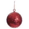 Extra Large Red Sequin Christmas Bauble Hot