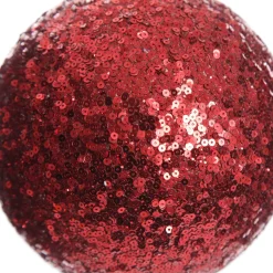 Extra Large Red Sequin Christmas Bauble Hot