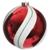 Extra Large Red Swirl Candy Cane Christmas Bauble Online