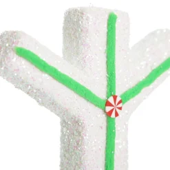 Extra Large White Snowflake with Mint Green Lolly Trim Sale
