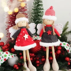 Fabric Standing Angel Star - Grey Dress Sale