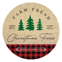 Farm Fresh Christmas Wreath Plaque Sale
