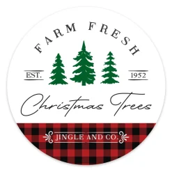 Farm Fresh Christmas Wreath Plaque Sale