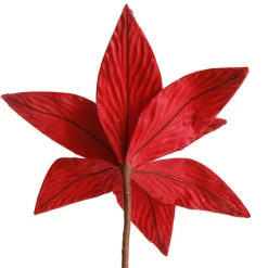 Festive Red Flower Stem with Striped Edge Online