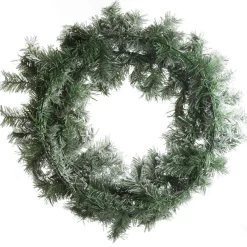 Flocked Alpine Christmas Wreath Best Sale