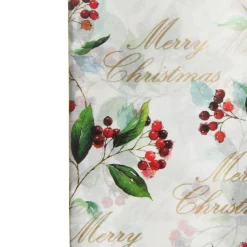 Floral Merry Christmas and Red Tissue Paper Wrap 10 Pack Store