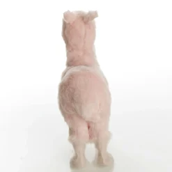 Fluffy Pink Llama with Blue Bow Flash Sale