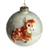 Frosted Glass 3D Bambi Christmas Bauble Outlet