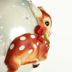 Frosted Glass 3D Bambi Christmas Bauble Outlet