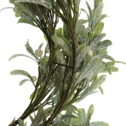Frosted Green Leaf Christmas Wreath with White Berries Store