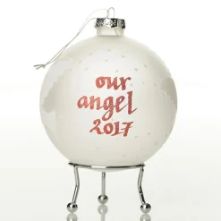 Frosted Peace Doves Christmas Bauble Online