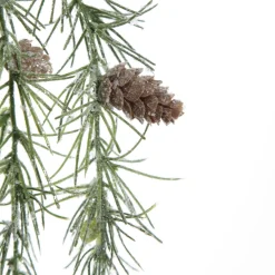 Frosted Pine with Pinecones Hanging Spray Clearance