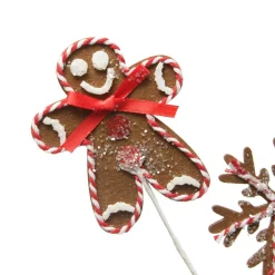 Gingerbread Man Christmas Pick Store