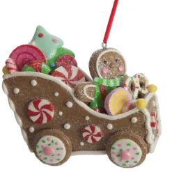 Gingerbread Man in Car Christmas Tree Decoration Best