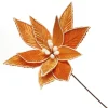 Gingerbread Poinsettia Flower Stem Cheap