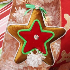 Gingerbread Star Christmas Decoration Clearance