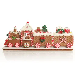 Gingerbread Train Christmas Ornament New