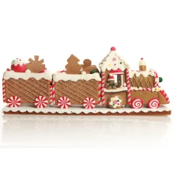 Gingerbread Train Christmas Ornament New