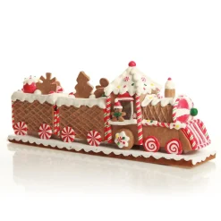 Gingerbread Train Christmas Ornament New