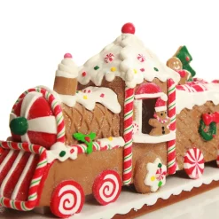 Gingerbread Train Christmas Ornament New