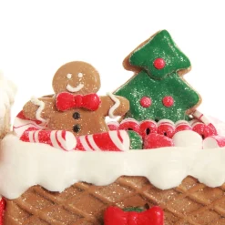 Gingerbread Train Christmas Ornament New