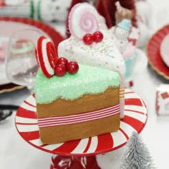 Gingerbread Velvet Cake Slice Christmas Tree Decoration Online