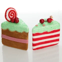 Gingerbread Velvet Cake Slice Christmas Tree Decoration Online