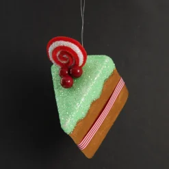 Gingerbread Velvet Cake Slice Christmas Tree Decoration Online