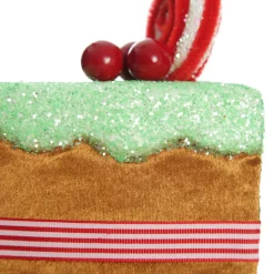 Gingerbread Velvet Cake Slice Christmas Tree Decoration Online