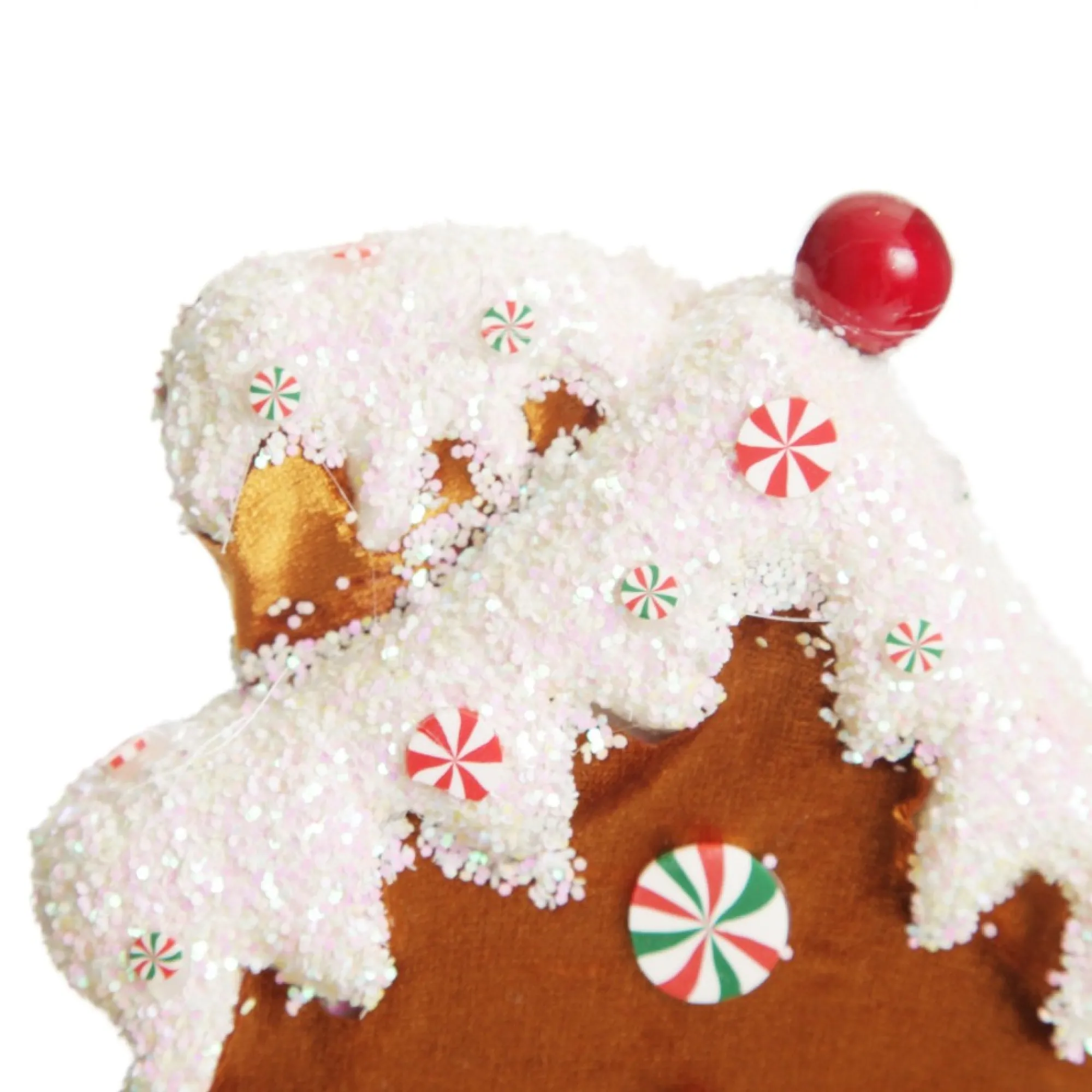 Gingerbread Velvet House Christmas Tree Decoration Shop