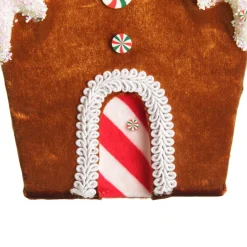 Gingerbread Velvet House Christmas Tree Decoration Shop