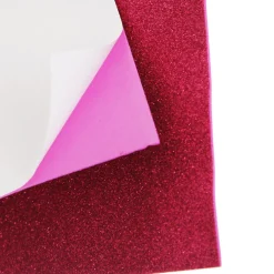 Glitter Foam Self Adhesive Mixed Colours A4 Sheets - Pack of 10 New