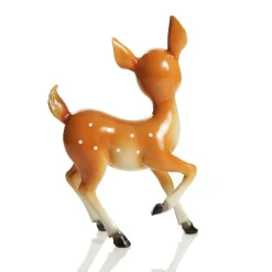 Glossy Retro Bambi Christmas Ornaments - Set of 2 Cheap